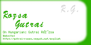 rozsa gutrai business card